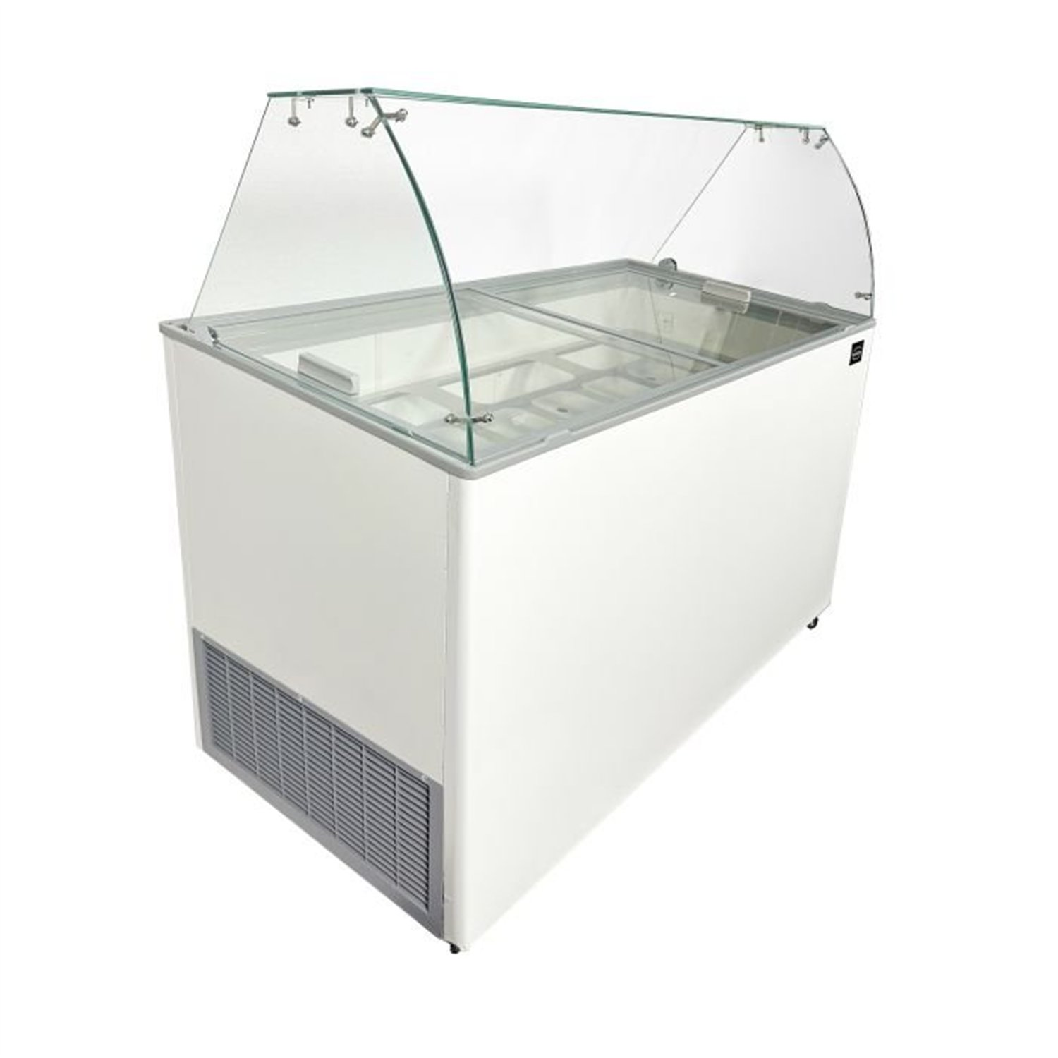Vitrină frigorifică pentru înghețată, 8 compartimente x 5 litri, ICE CREAM DISPLAY JAVA 8x5 LTR, Combi Steel