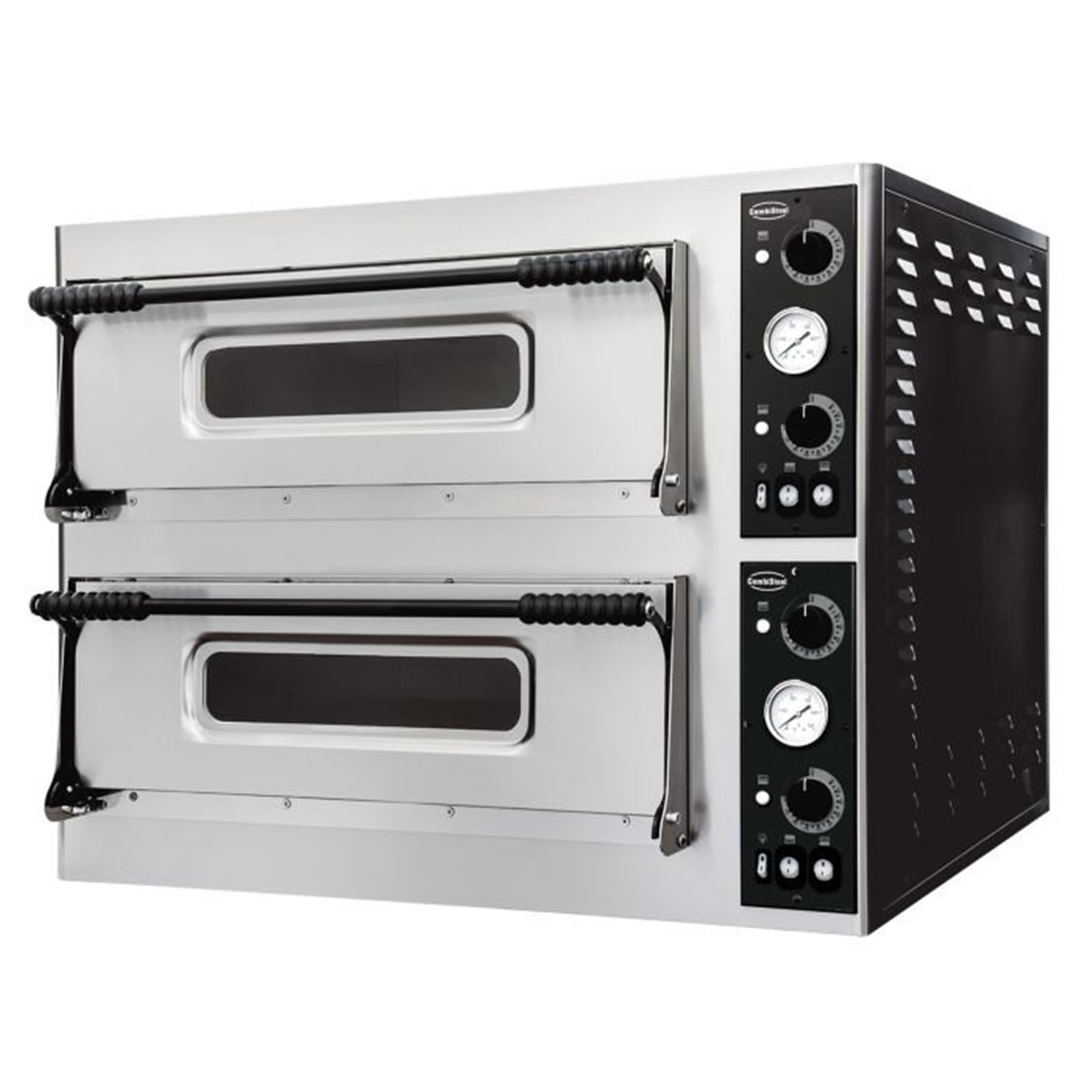 Cuptor pentru pizza, dublu, 2 x 4 tăvi, Combi Steel