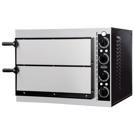 Cuptor pentru pizza, dublu, 2 compartimente, PIZZA OVEN DOUBLE 2 x 1, Combi Steel