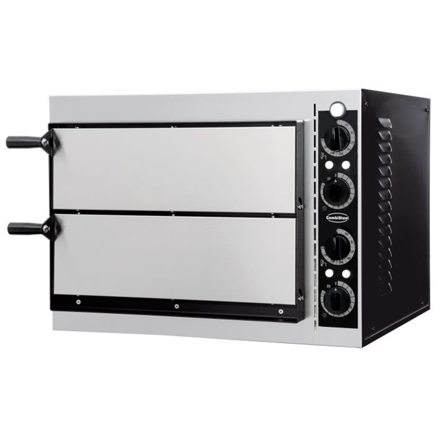 Cuptor pentru pizza, dublu, 2 compartimente, PIZZA OVEN DOUBLE 2 x 1, Combi Steel