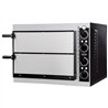 Cuptor pentru pizza, dublu, 2 compartimente, PIZZA OVEN DOUBLE 2 x 1, Combi Steel