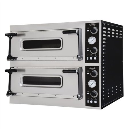 Tăvi pentru cuptor de pizza, dublă, 2 x 4, Combi Steel