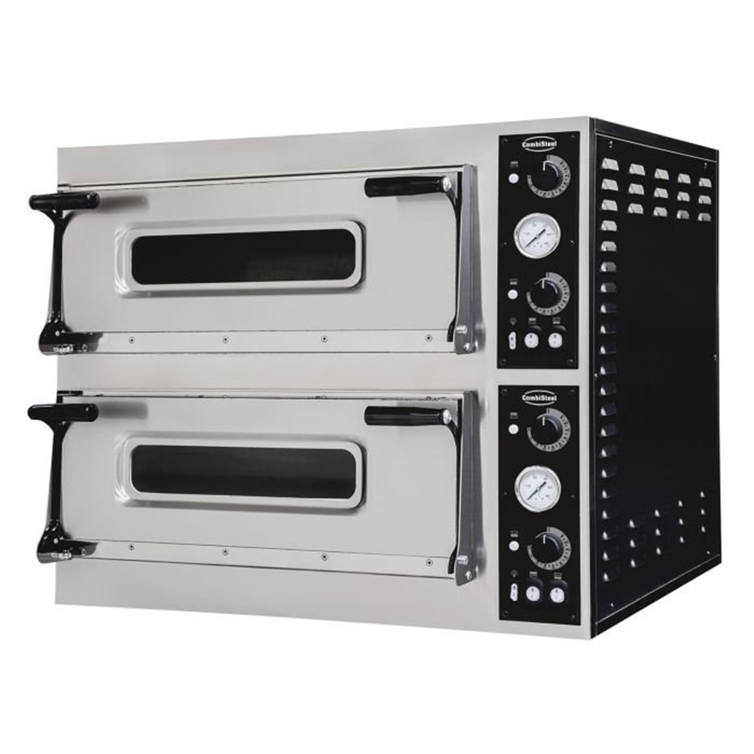 Tăvi pentru cuptor de pizza, dublă, 2 x 4, Combi Steel