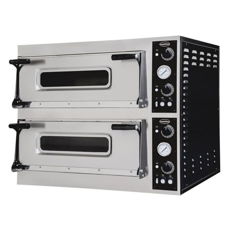Tăvi pentru cuptor de pizza, dublă, 2 x 6 compartimente, Combi Steel
