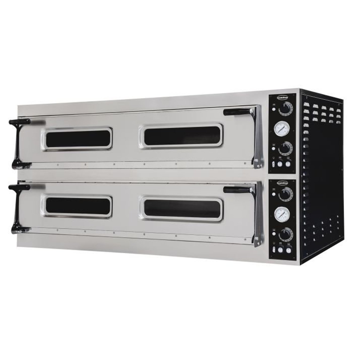 Tăvi pentru cuptor de pizza, dublă, 2 x 9 compartimente, Combi Steel