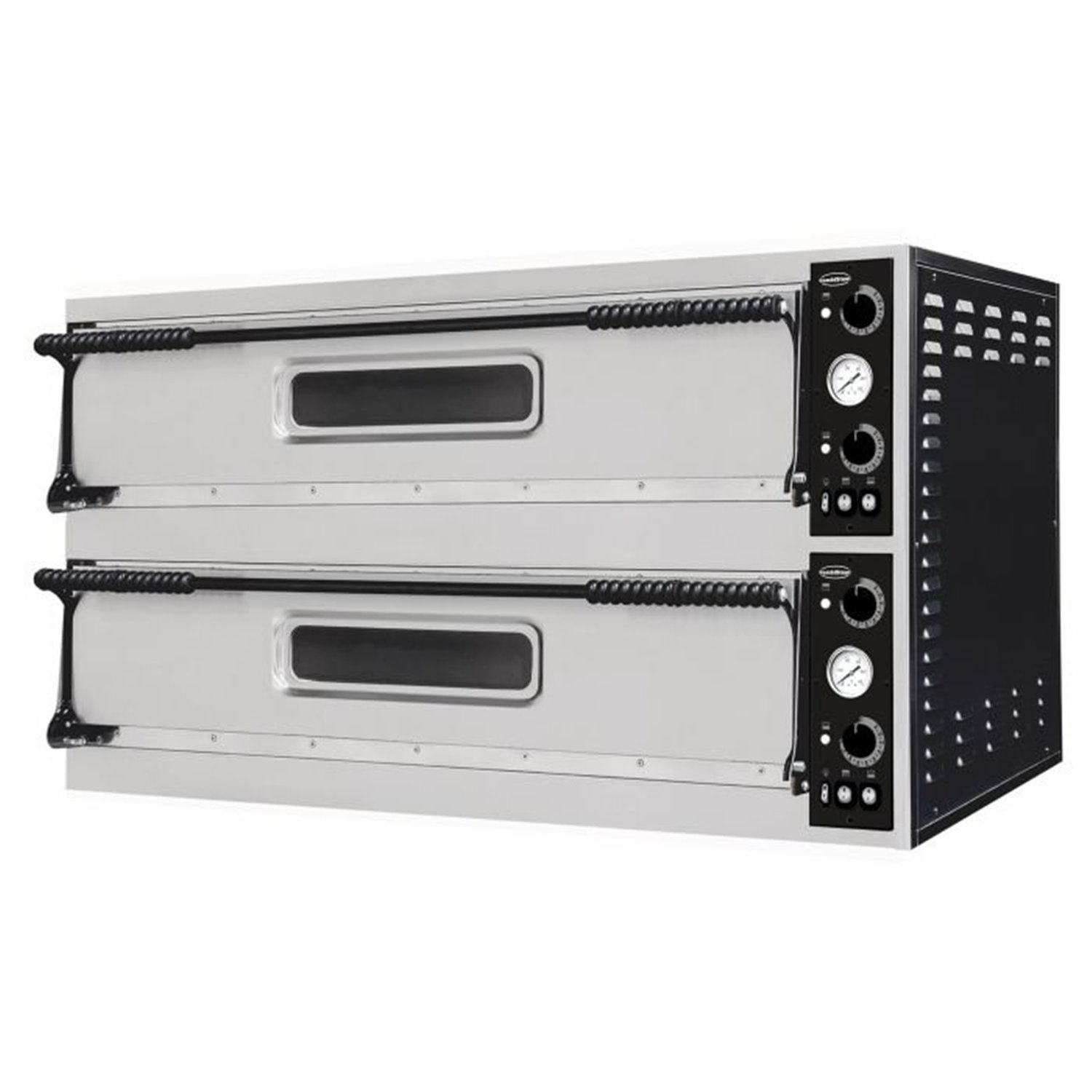 Cuptor pentru pizza, dublu, 2 x 3 tăvi, Combi Steel
