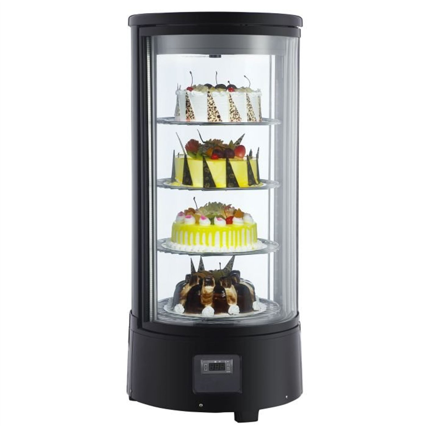 Vitrină frigorifică rotativă, 72L, Combi Steel