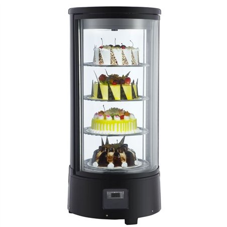 Vitrină frigorifică rotativă, 72L, Combi Steel