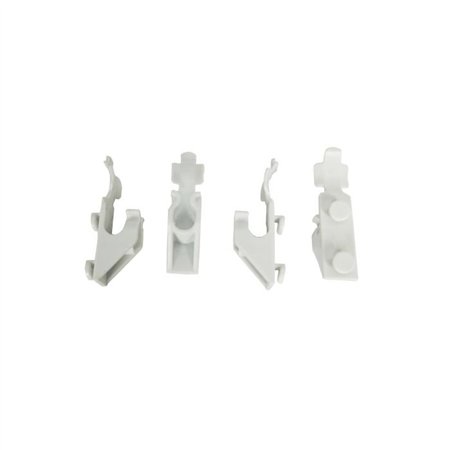 Set 4 clips albe pentru prindere, model 7487.0165 NEW SERIES, Combi Steel