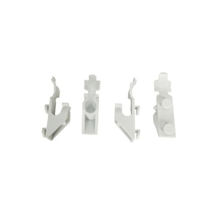 Set 4 clips albe pentru prindere, model 7487.0165 NEW SERIES, Combi Steel