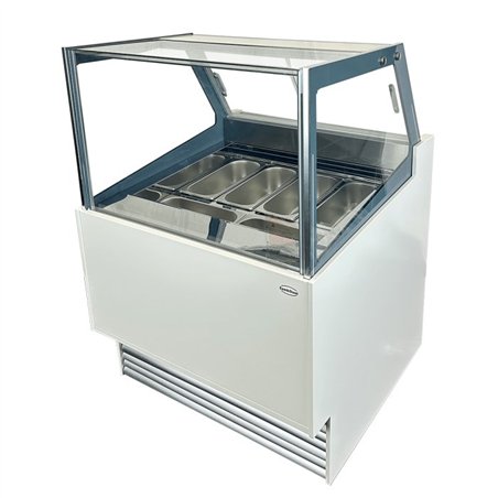Vitrină frigorifică pentru înghețată, 6 compartimente x 5L, Komodo 6X5L, Combi Steel