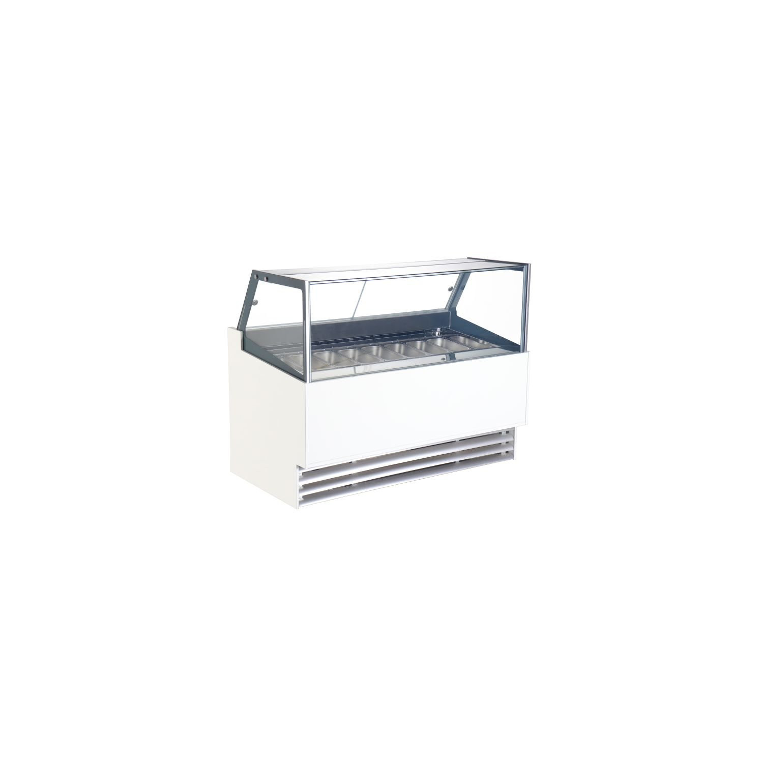 Vitrină frigorifică pentru înghețată, 12 compartimente x 5L, ICE CREAM DISPLAY BORNEO 12X5L, Combi Steel