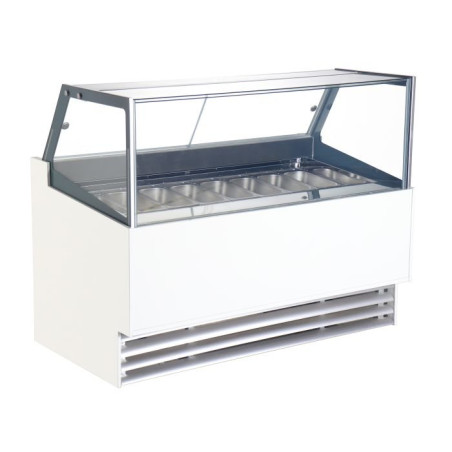 Vitrină frigorifică pentru înghețată, 12 compartimente x 5L, ICE CREAM DISPLAY BORNEO 12X5L, Combi Steel