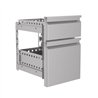 Set sertare, monobloc cu închidere ușoară, 2/3, DRAWERSET 2/3 MONOBLOCK SOFT CLOSING, Combi Steel