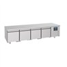Masă frigorifică, 4 uși, înălțime 600 mm, REFRIGERATED COUNTER 600 HEIGHT 4 DOORS, Combi Steel