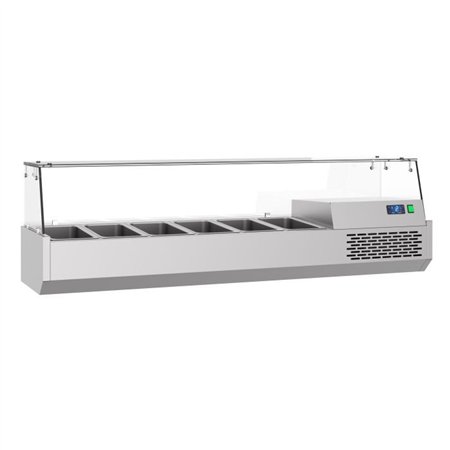 Masă refrigerată, 6 compartimente 1/3 GN, Combi Steel