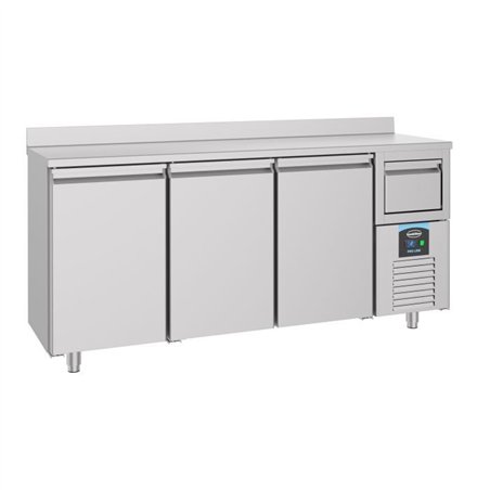 Masă frigorifică, 3 uși, cu sertar de eliminare pentru cafea, 600 REFRIGERATED COUNTER, marca Combi Steel.