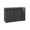 Răcitor băuturi, 2 uși, design elegant, BARCOOLER BLACK 2 DOORS, Combi Steel