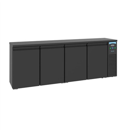 Răcitor băuturi, 4 uși, design elegant, BARCOOLER BLACK 4 DOORS, Combi Steel