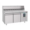 Mese de preparare pizza, 2 uși, 9 compartimente 1/3GN, PIZZA COUNTER 2 DOORS 9x 1/3GN CONTAINER, Combi Steel