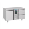 Masă frigorifică, 1 ușă și 2 sertare, monobloc, Energy Line, 700 REFRIGERATED COUNTER, Combi Steel