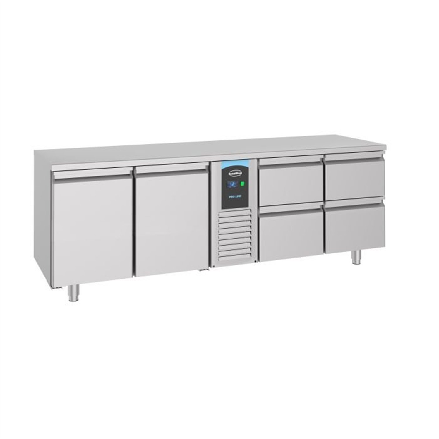 Masă frigorifică, 2 uși și 4 sertare, monobloc, Energy Line, 700 REFRIGERATED COUNTER 2 DOORS AND 4 DRAWERS MONOBLOCK ENERGY LIN