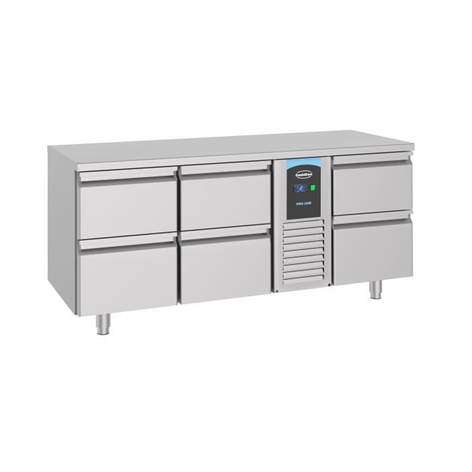 Masă frigorifică, 6 sertare, monobloc, linie energetică, 700 REFRIGERATED COUNTER 6 DRAWERS MONOBLOCK ENERGY LINE, Combi Steel