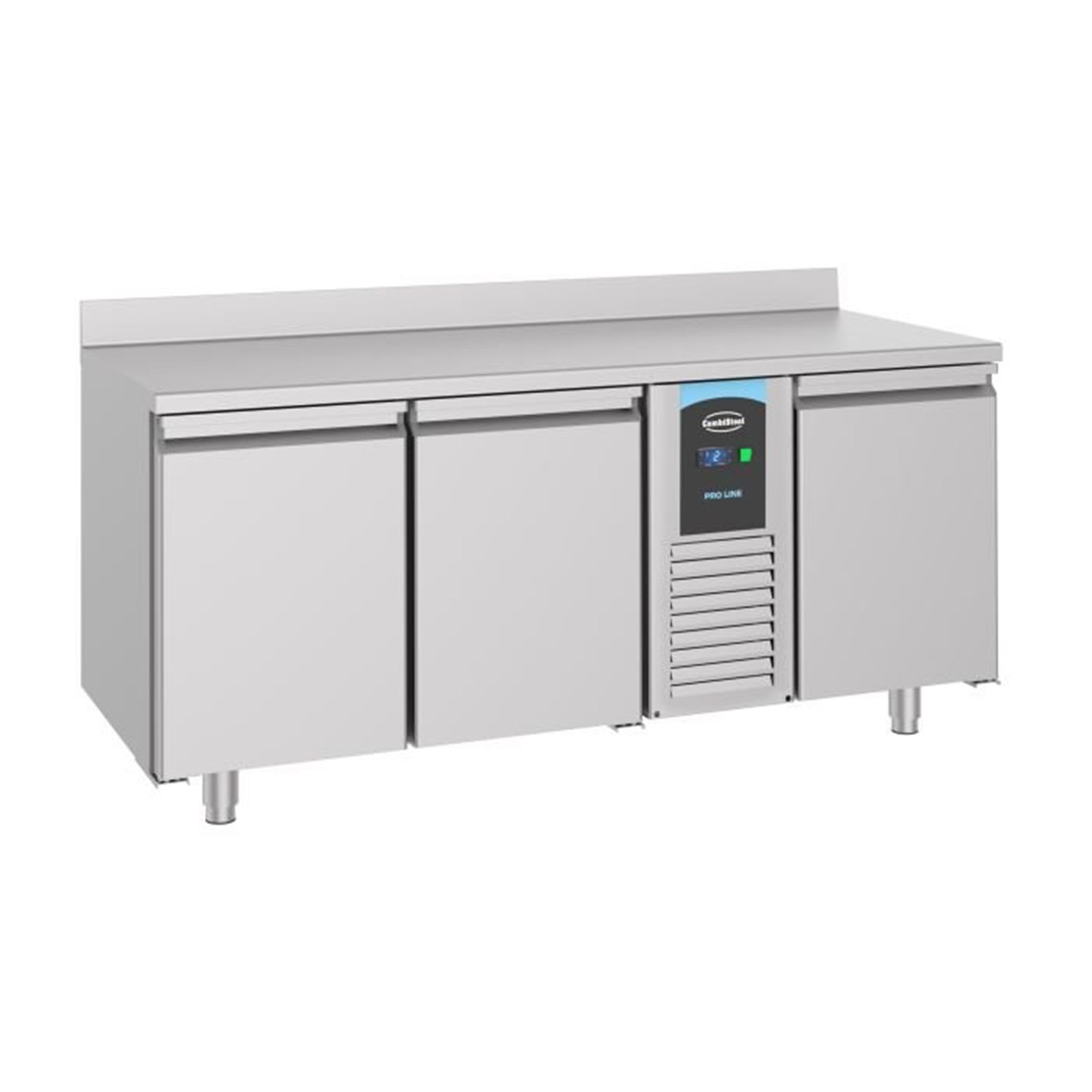 Masă frigorifică, 3 uși, mono bloc, 700 REFRIGERATED COUNTER UPSTAND, Combi Steel
