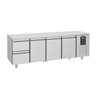 Masă frigorifică, 3 uși, 2 sertare, linie energetică, 700 REFRIGERATED COUNTER 3 DOORS 2 DRAWERS ENERGY LINE, Combi Steel