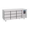 Masă frigorifică, 9 sertare, linie energetică, 700 REFRIGERATED COUNTER 9 DRAWERS ENERGY LINE, Combi Steel