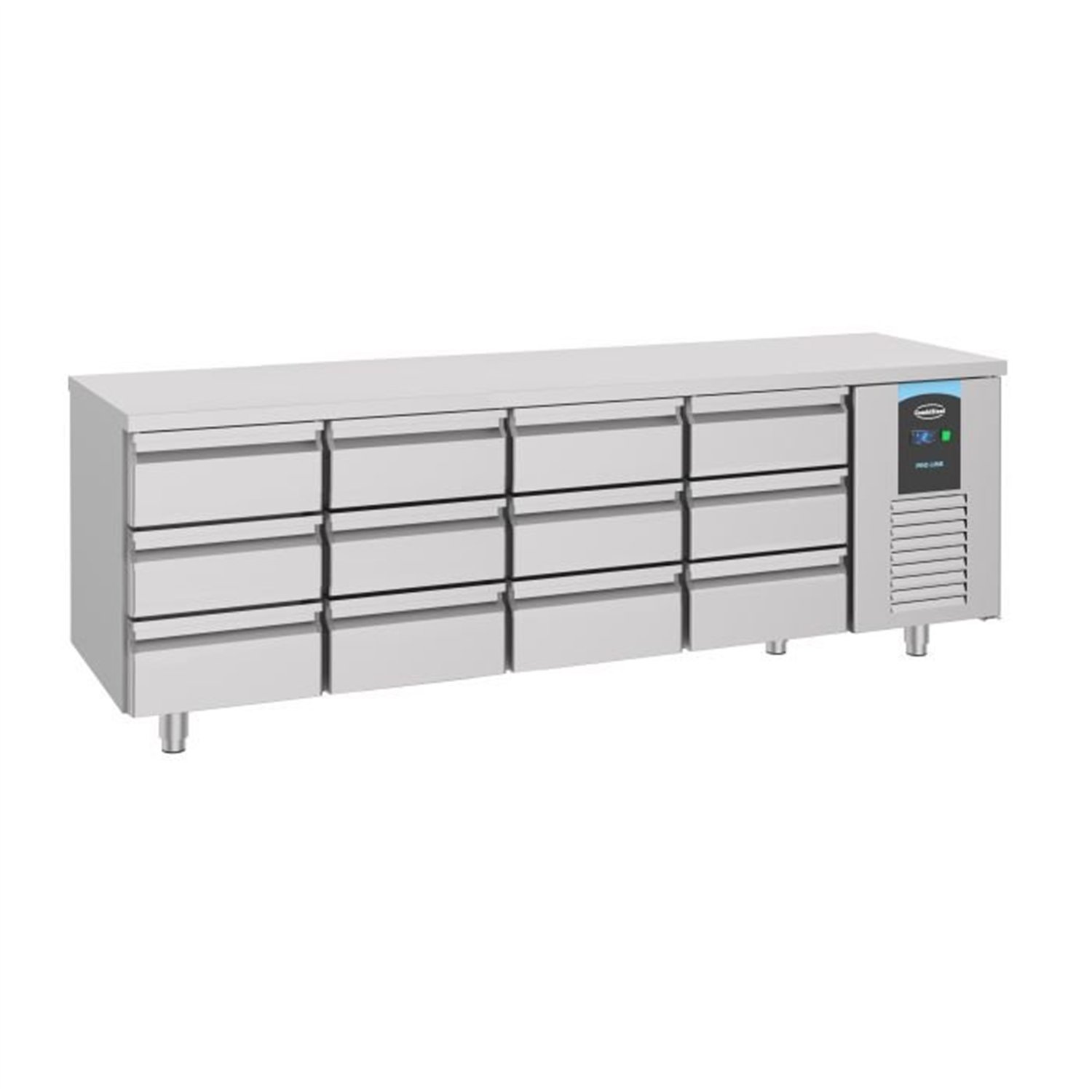 Masă refrigerată, 12 sertare, linie energetică, 700 REFRIGERATED COUNTER 12 DRAWERS ENERGY LINE, Combi Steel