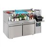 Mese refrigerate, cu 2 uși și stație bar pentru cocktailuri, Combi Steel