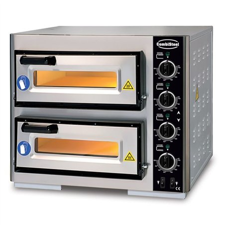 Cuptor pentru pizza, dublu, 2 x 1, Combi Steel