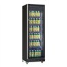Vitrină frigorifică cu ușă din sticlă, 1 ușă, negru, Combi Steel