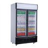Vitrină frigorifică frigorifică, 2 uși din sticlă, 1000L, Combi Steel