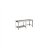 Masă de lucru cu raft inferior, 800 WORKTABLE ½ BOTTOM SHELF 2700, Combi Steel
