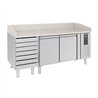 Mese de preparare pizza, 2 uși, 7 sertare pentru aluat, PIZZA COUNTER 2 DOORS 7 DOUGH DRAWERS, Combi Steel.