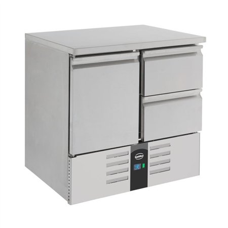 Masă frigorifică, 1 ușă, 2 sertare, REFRIGERATED COUNTER 1 DOOR/2 DRAWERS, Combi Steel