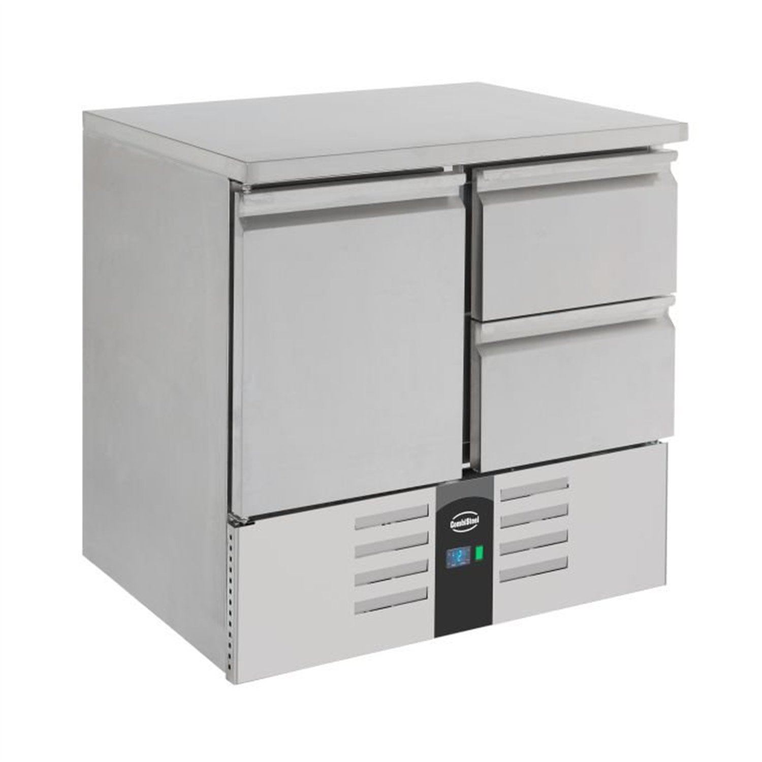 Masă frigorifică, 1 ușă, 2 sertare, REFRIGERATED COUNTER 1 DOOR/2 DRAWERS, Combi Steel