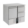 Masă frigorifică, 1 ușă, 2 sertare, REFRIGERATED COUNTER 1 DOOR/2 DRAWERS, Combi Steel