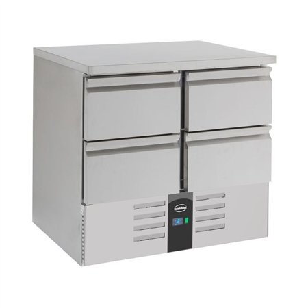 Masă frigorifică, 4 sertare, Combi Steel