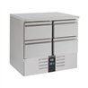 Masă frigorifică, 4 sertare, Combi Steel