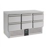 Masă frigorifică, 6 sertare, Combi Steel