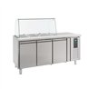Vitrină refrigerată cu capac din sticlă, 3 uși, Combi Steel