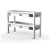 Încălzitor ceramic de servire, 2 niveluri, 6 încălzitoare de 250W, OVERSHELF CERAMIC HEATED 2 LEVELS 1200, Combi Steel.