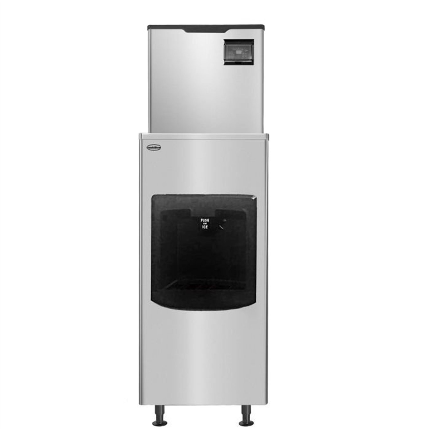 Dispenser de gheață, capacitate 60 kg, Combi Steel