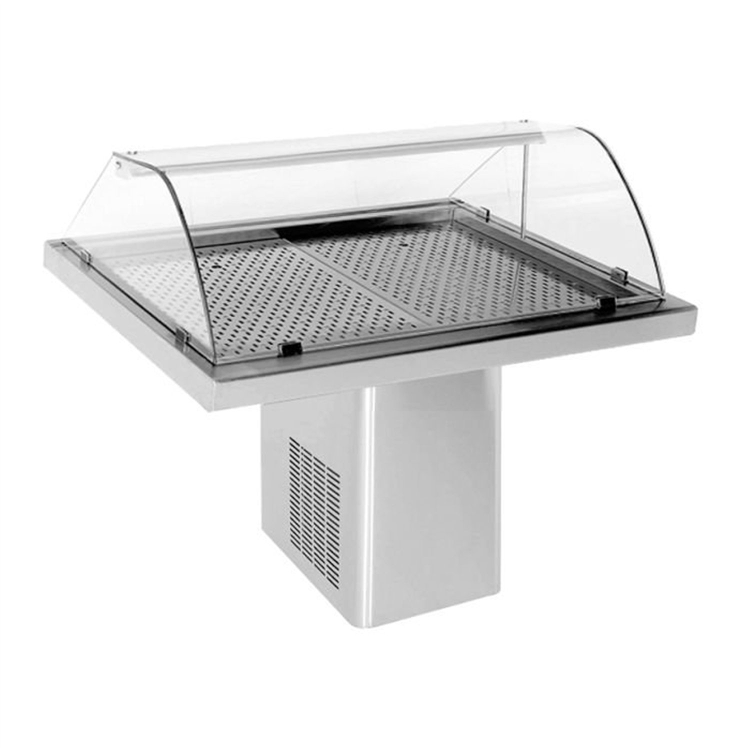 Vitrină frigorifică pentru pește, 1.4 m, Combi Steel