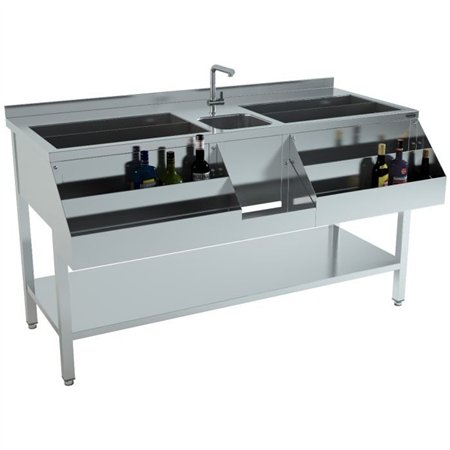 Stație bar cocktail, 1600 mm, Combi Steel