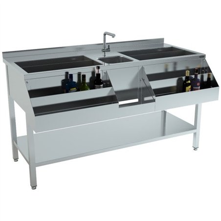 Stație bar cocktail, 1600 mm, Combi Steel