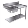 Masă de lucru cu raft inferior, 1200 mm, dreapta, pentru modelul 7082.0070 - 0075, Combi Steel